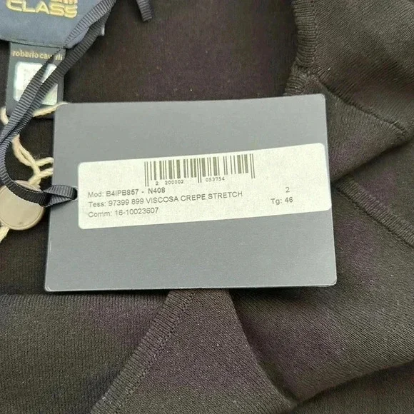 Cavalli Class SZ 6 Evening Maxi Black Dress - Picture 10 of 13